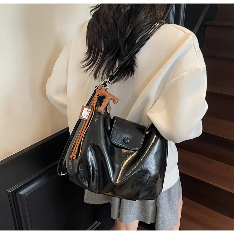 Korean Style Brown Leather Crossbody Bag for Women — feature 9