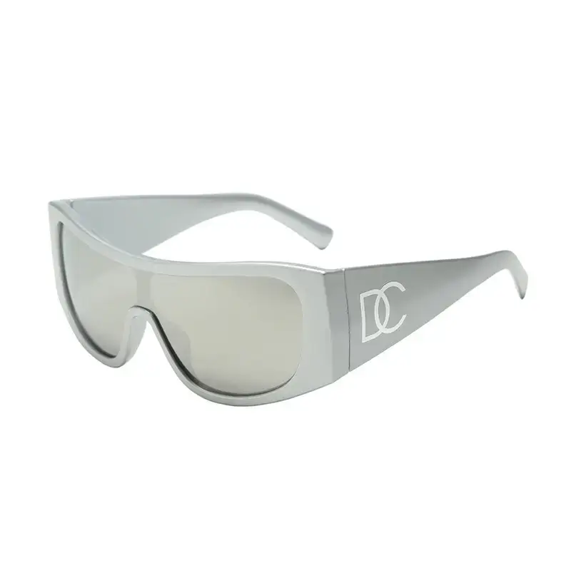 2025 Y2K Sunglasses Women Black Pink Large Frame