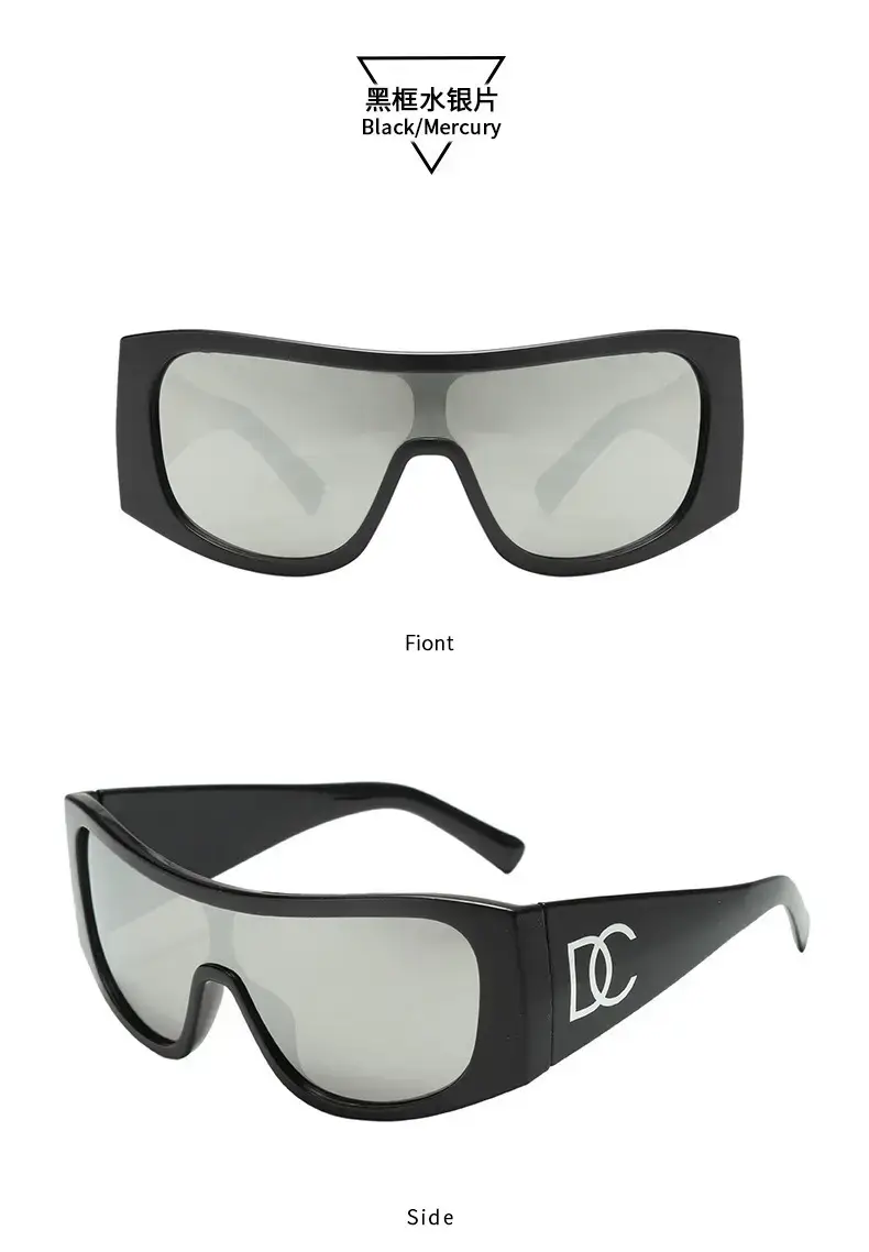 2025 Y2K Sunglasses Women Black Pink Large Frame — feature 12