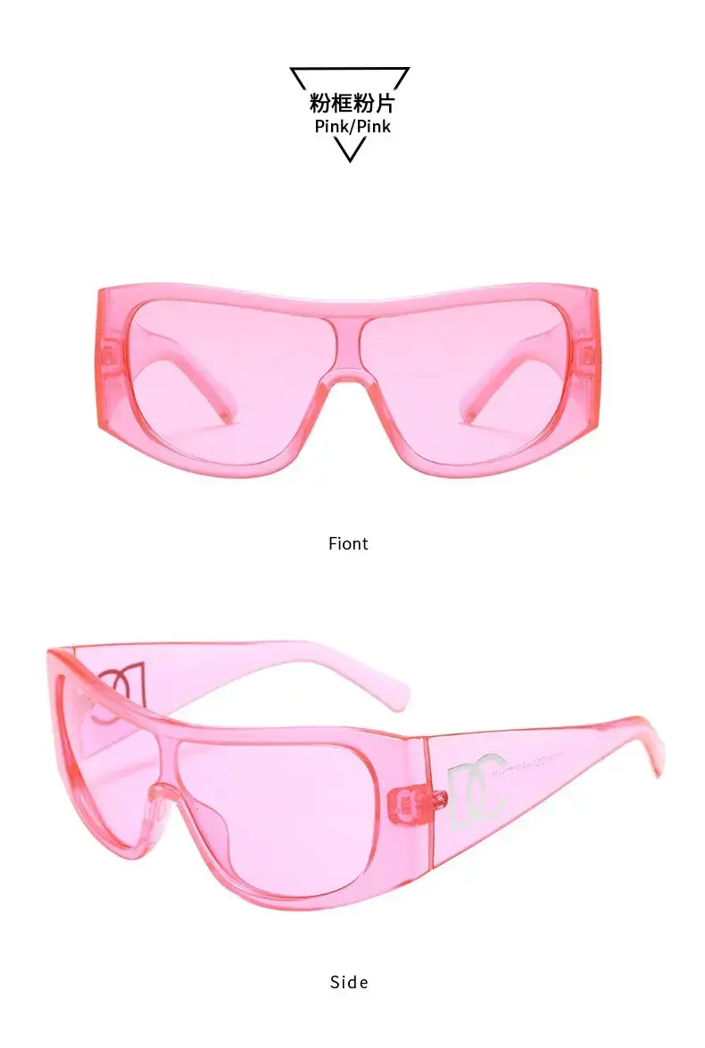 2025 Y2K Sunglasses Women Black Pink Large Frame — feature 16