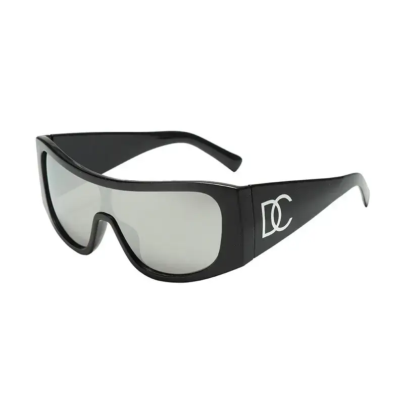 2025 Y2K Sunglasses Women Black Pink Large Frame