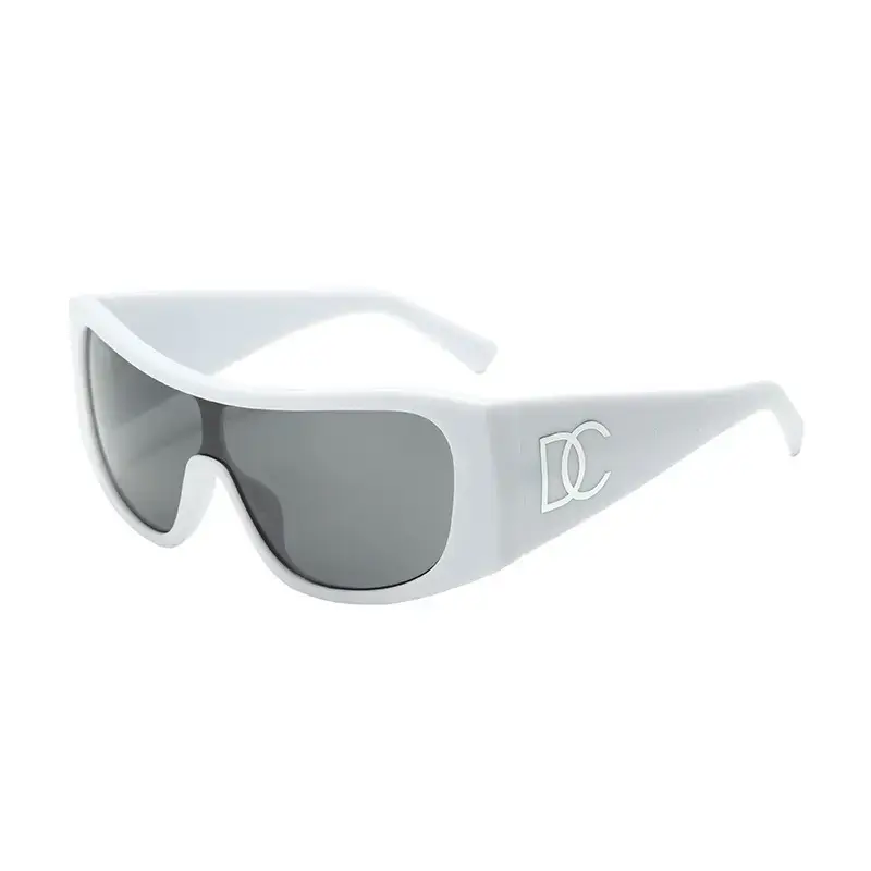 2025 Y2K Sunglasses Women Black Pink Large Frame