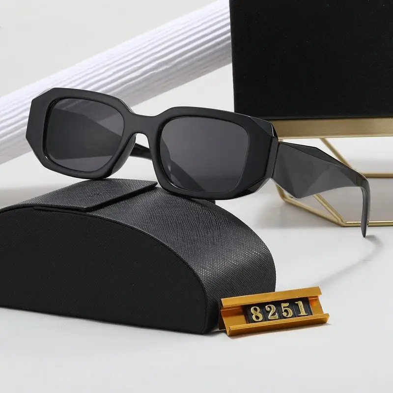 Blue Polygonal Sunglasses for Men Women UV400 - Image 10