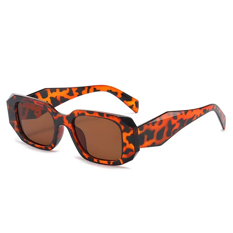 Blue Polygonal Sunglasses for Men Women UV400 - Image 3