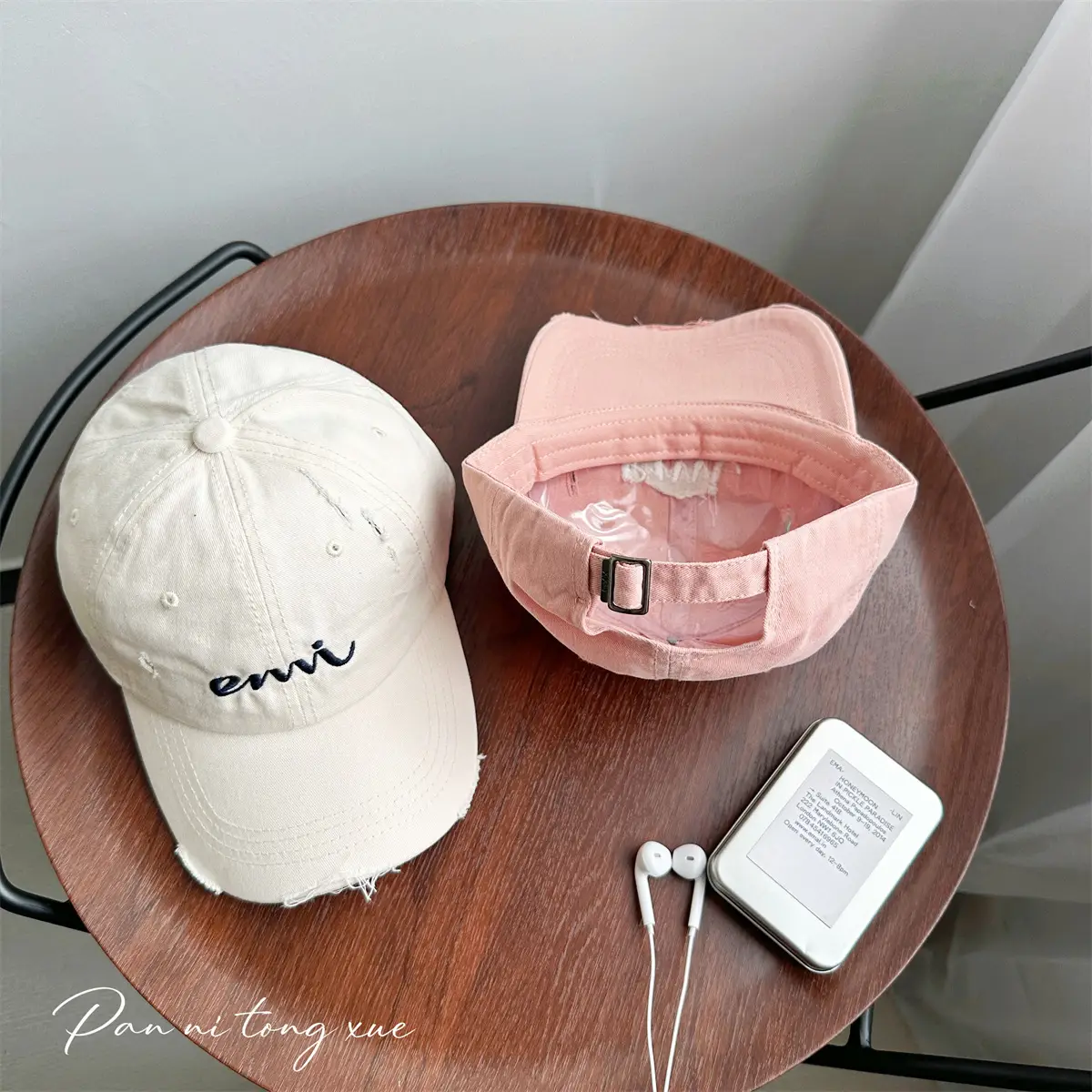 Korean Style Letter Hole Peaked Cap for Girls