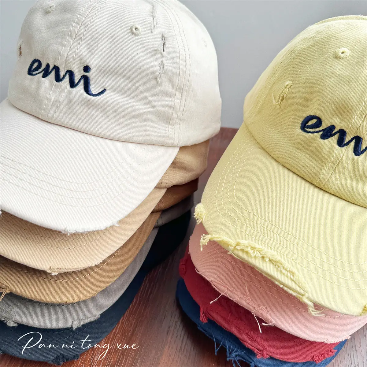 Korean Style Letter Hole Peaked Cap for Girls — feature 4
