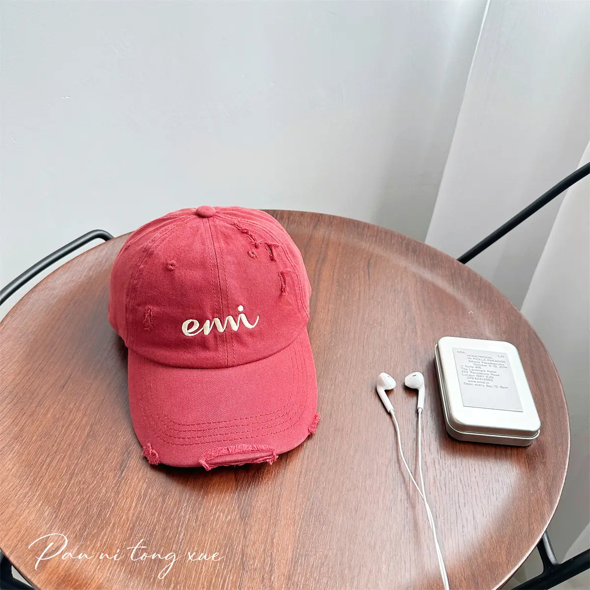 Korean Style Letter Hole Peaked Cap for Girls — feature 8