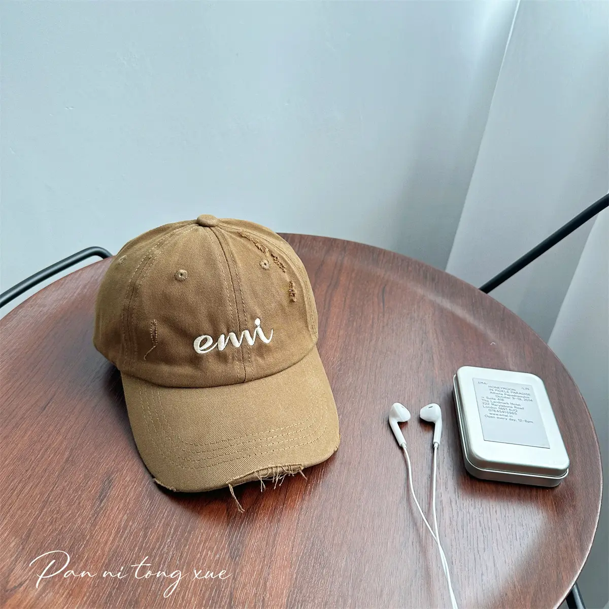Korean Style Letter Hole Peaked Cap for Girls