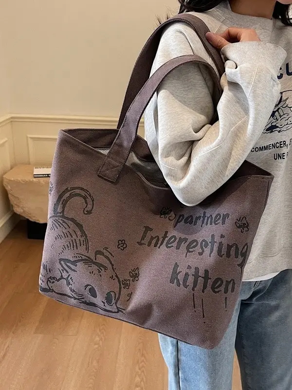 Women Casual Canvas Tote Bag 2025 New Fashion - Image 5