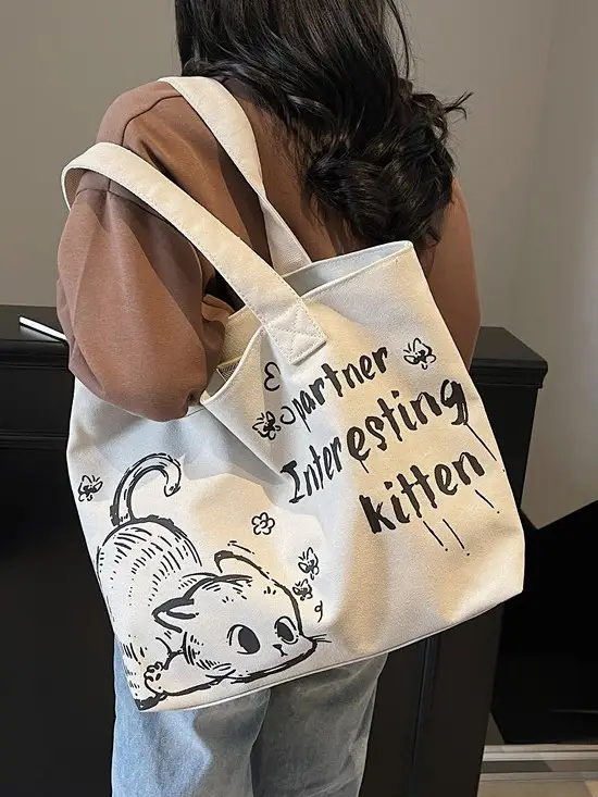 Women Casual Canvas Tote Bag 2025 New Fashion - Image 6