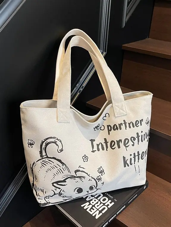 Women Casual Canvas Tote Bag 2025 New Fashion - Image 7