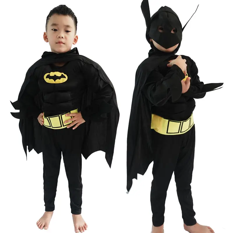 Iron Man Hulk Batman Captain America Halloween Children's Superhero Costumes Muscle Costumes — feature 13