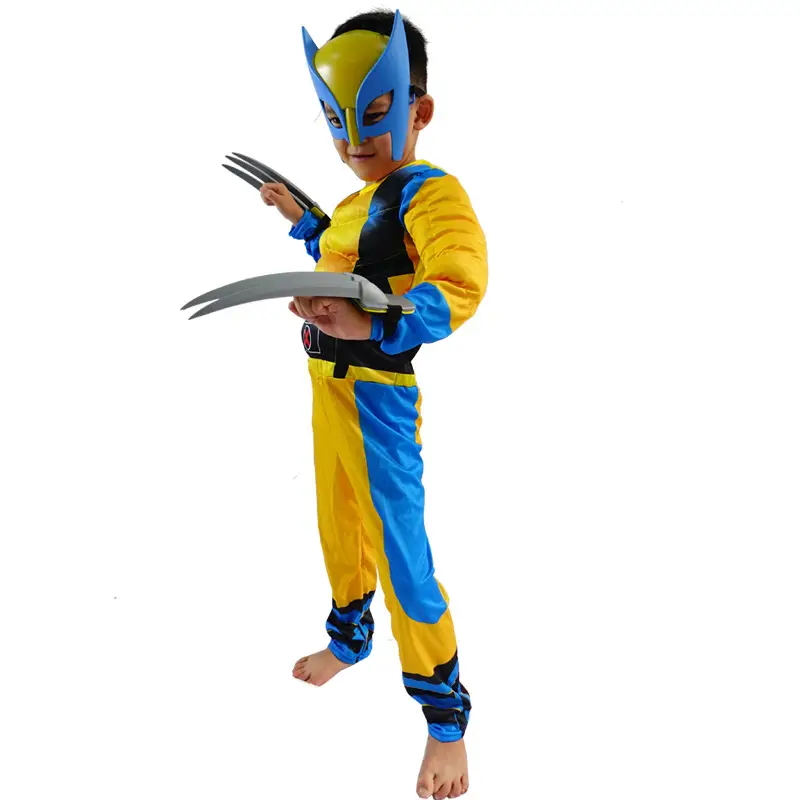 Iron Man Hulk Batman Captain America Halloween Children's Superhero Costumes Muscle Costumes — feature 15