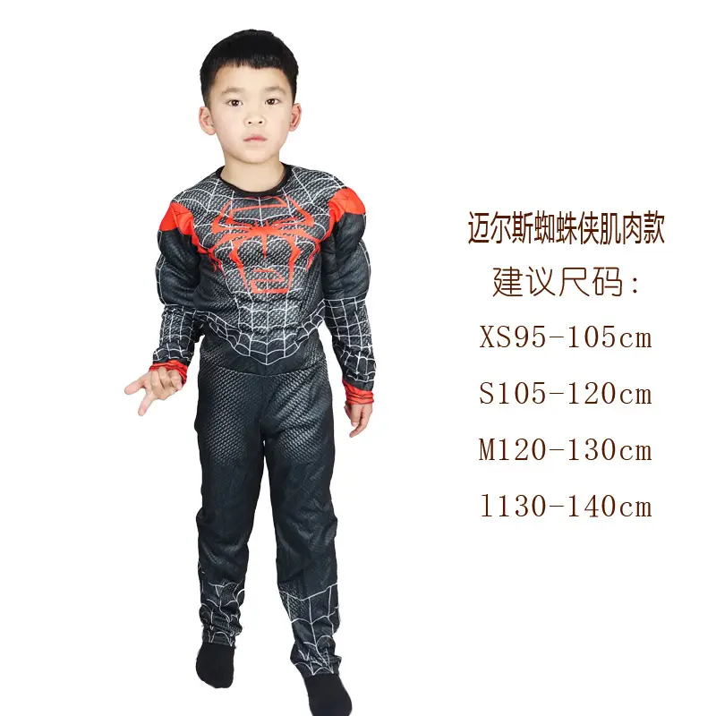 Iron Man Hulk Batman Captain America Halloween Children's Superhero Costumes Muscle Costumes