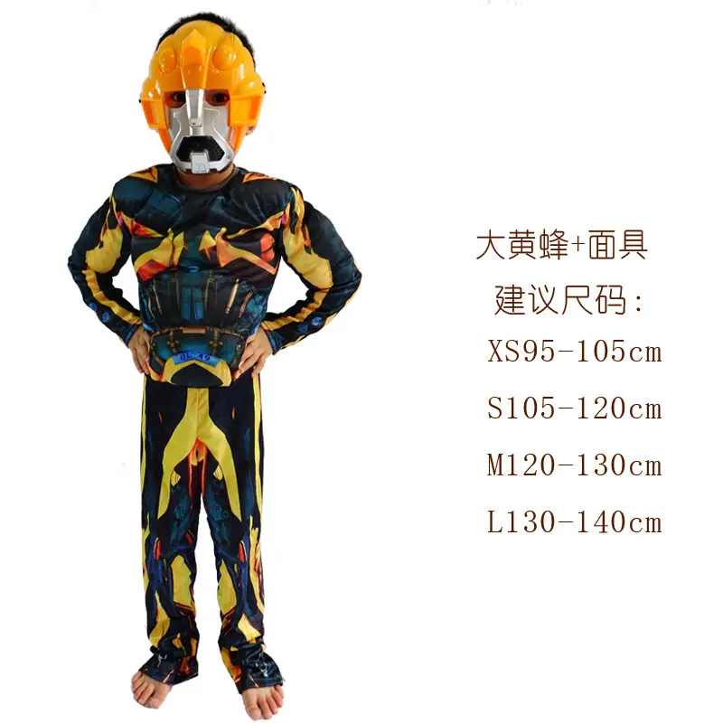 Iron Man Hulk Batman Captain America Halloween Children's Superhero Costumes Muscle Costumes