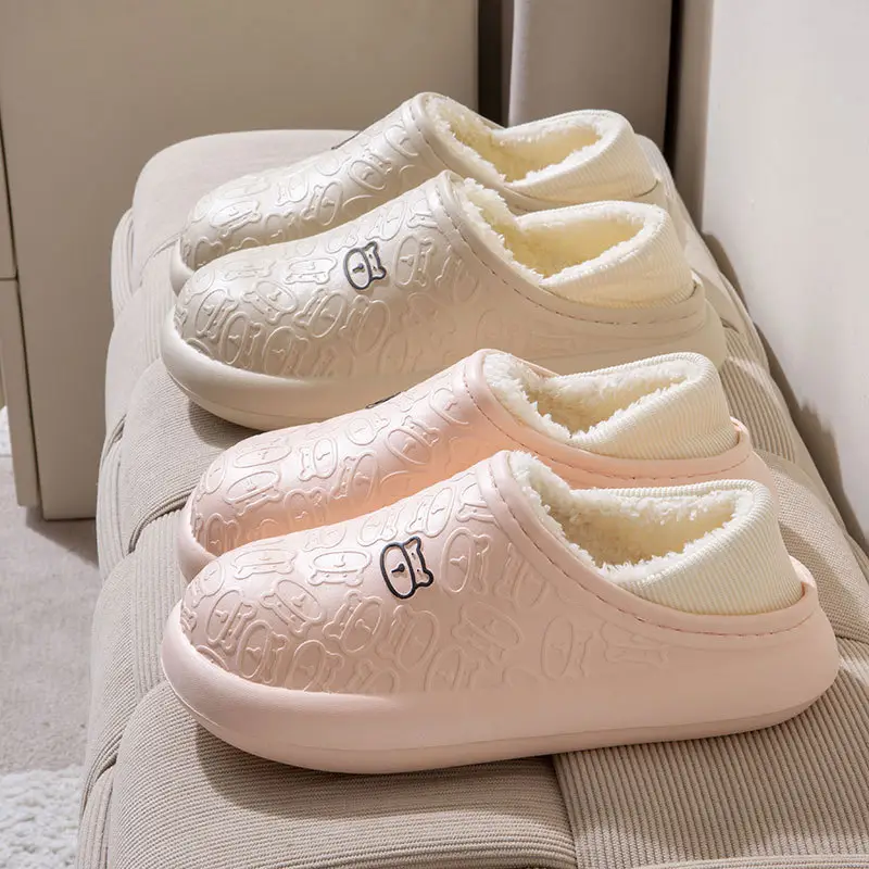 New Couple's Velvet Warm Cotton Shoes for Autumn Winter