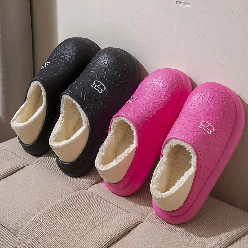 New Couple's Velvet Warm Cotton Shoes for Autumn Winter