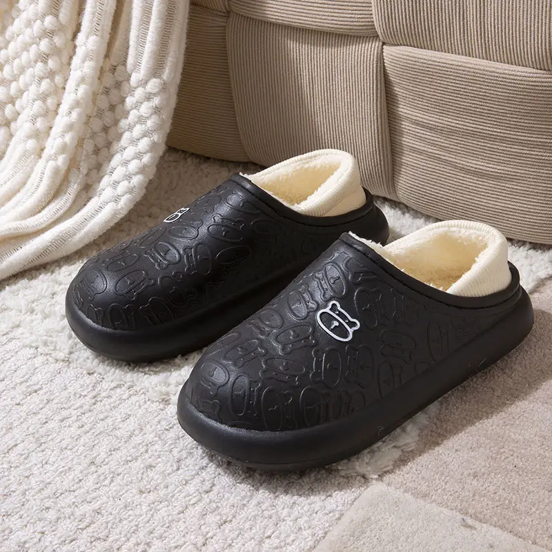 New Couple's Velvet Warm Cotton Shoes for Autumn Winter