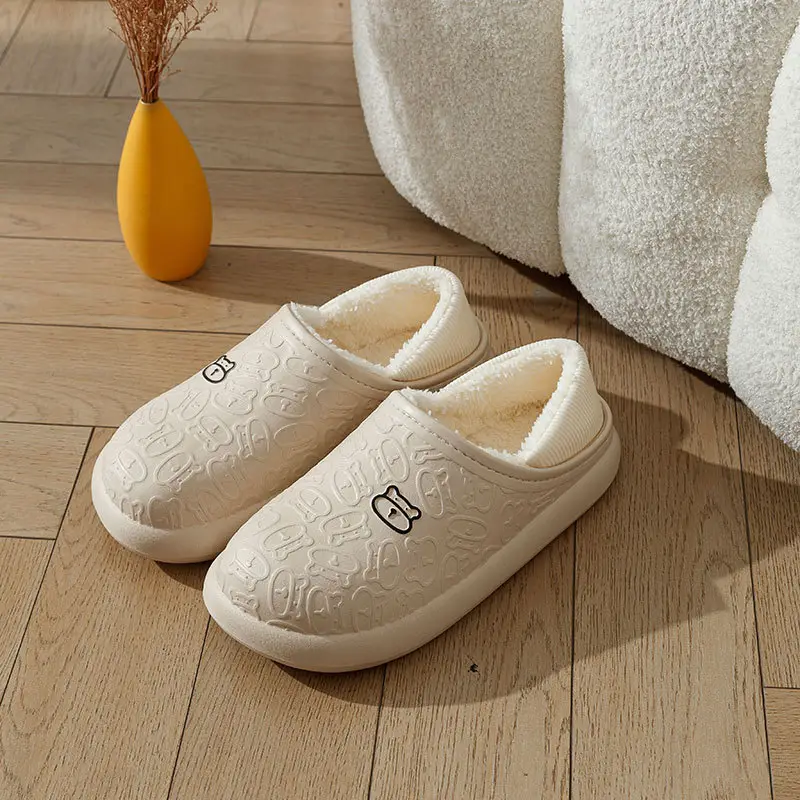 New Couple's Velvet Warm Cotton Shoes for Autumn Winter