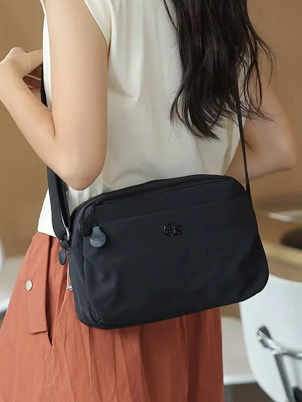 Women's Yellow Canvas Crossbody Bag Large Capacity 2025 - Image 7