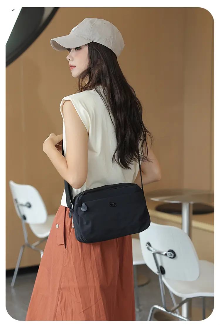 Women's Yellow Canvas Crossbody Bag Large Capacity 2025 — feature 19