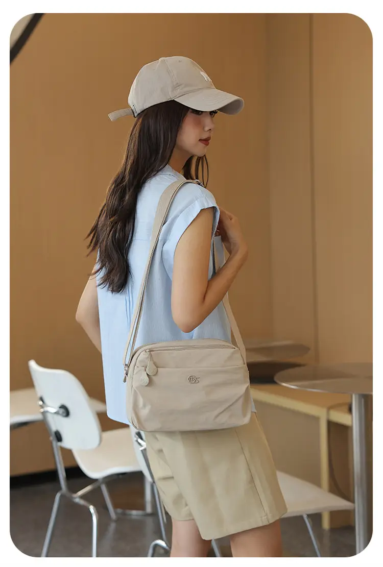 Women's Yellow Canvas Crossbody Bag Large Capacity 2025 — feature 24