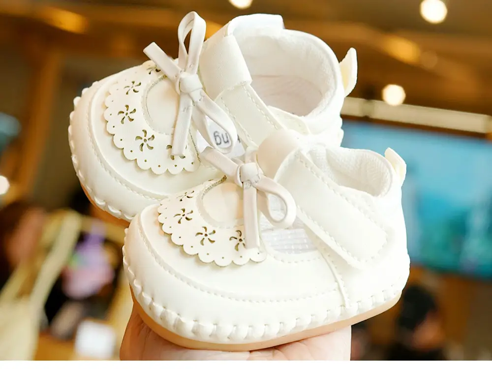 Pink Bow Baby Shoes for 0-1 Years Soft Sole Non-Slip — feature 5