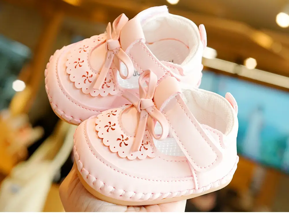 Pink Bow Baby Shoes for 0-1 Years Soft Sole Non-Slip — feature 8