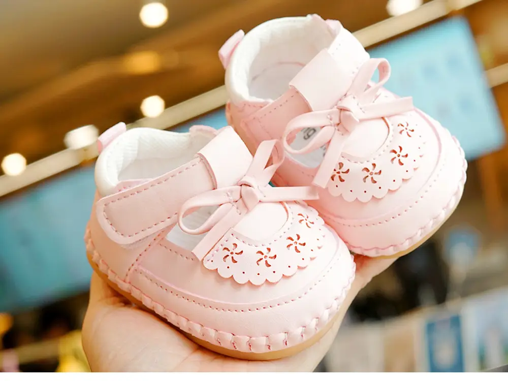 Pink Bow Baby Shoes for 0-1 Years Soft Sole Non-Slip — feature 9