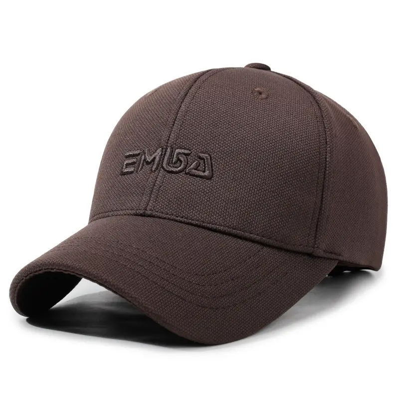 Brown Embroidered 3D Letter Baseball Cap for Men Women - Image 6