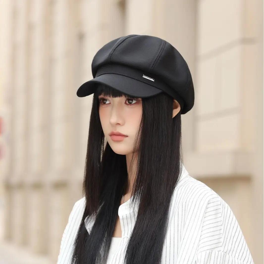 Women Beret Hat for Spring Autumn Duckbill Painter - Image 4