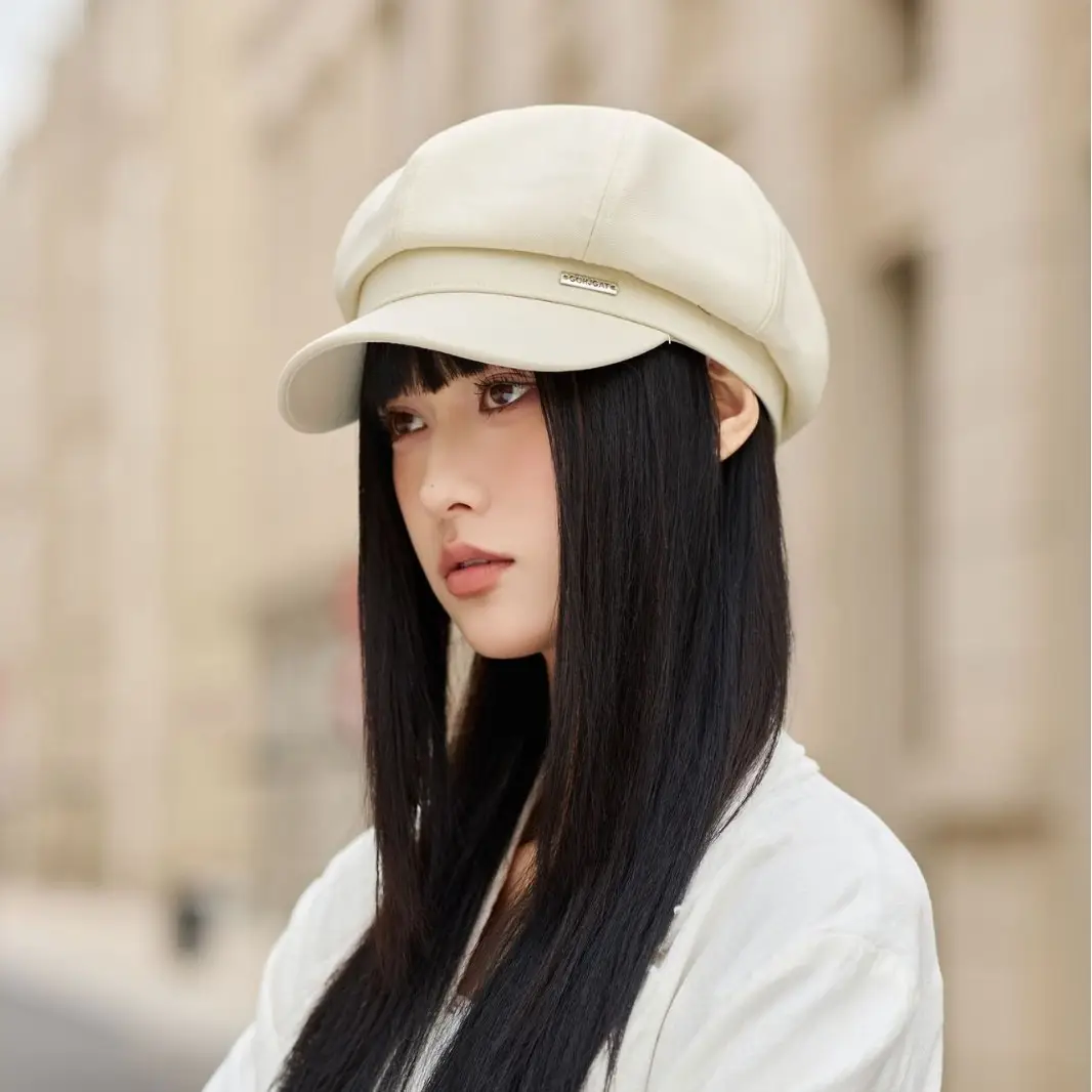 Women Beret Hat for Spring Autumn Duckbill Painter - Image 5