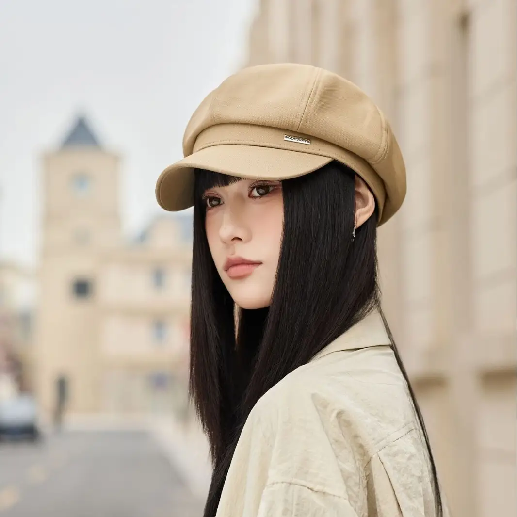 Women Beret Hat for Spring Autumn Duckbill Painter - Image 6