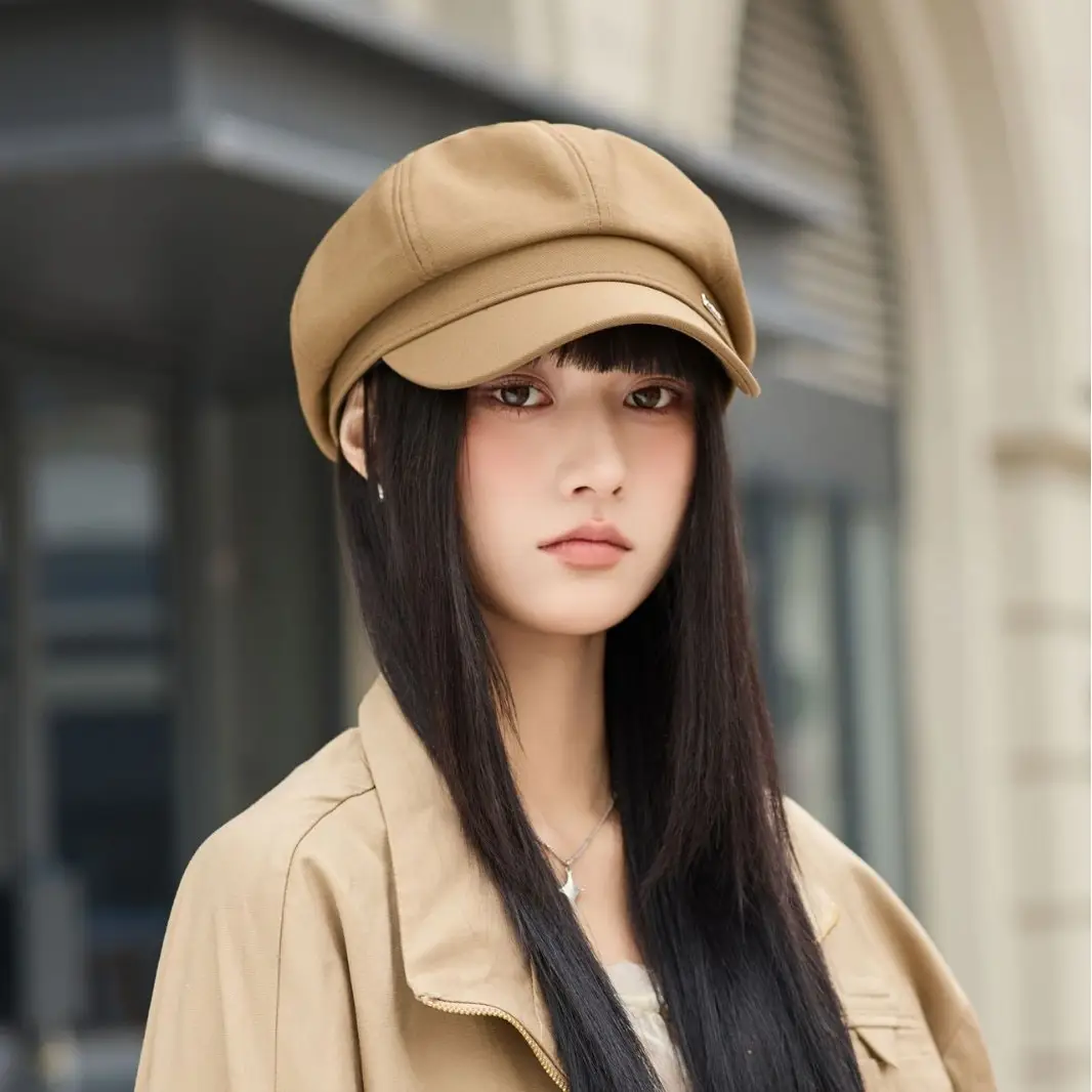 Women Beret Hat for Spring Autumn Duckbill Painter - Image 7