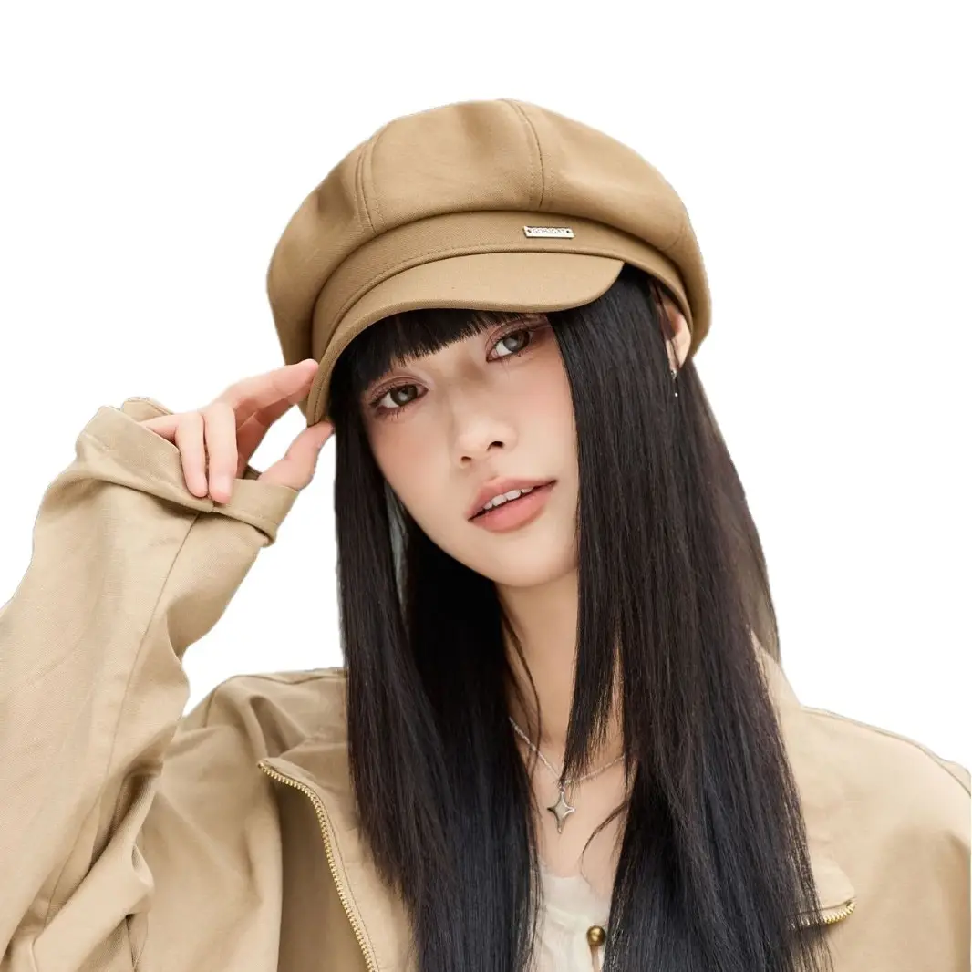 Women Beret Hat for Spring Autumn Duckbill Painter - Image 8