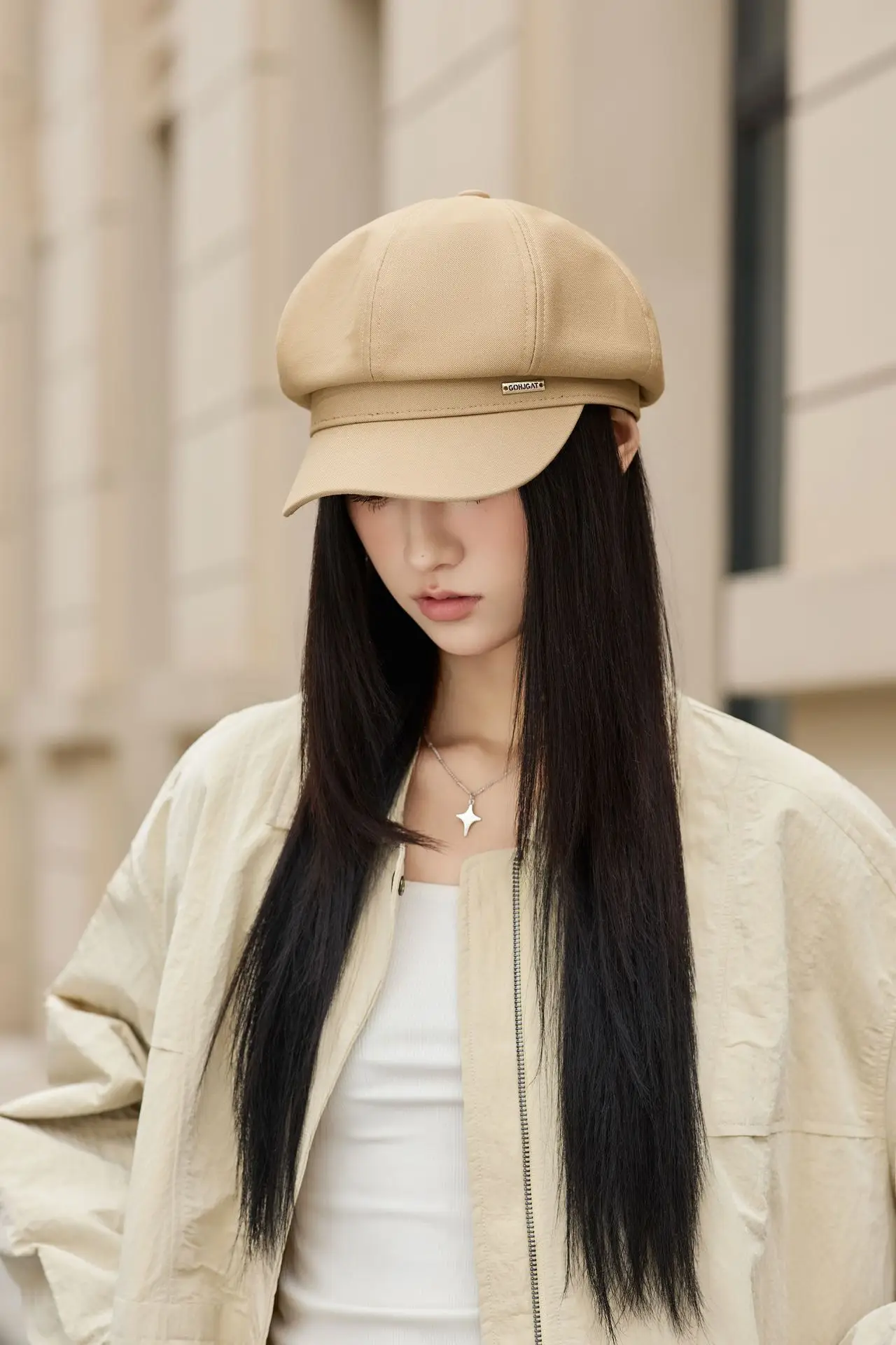 Women Beret Hat for Spring Autumn Duckbill Painter — feature 11