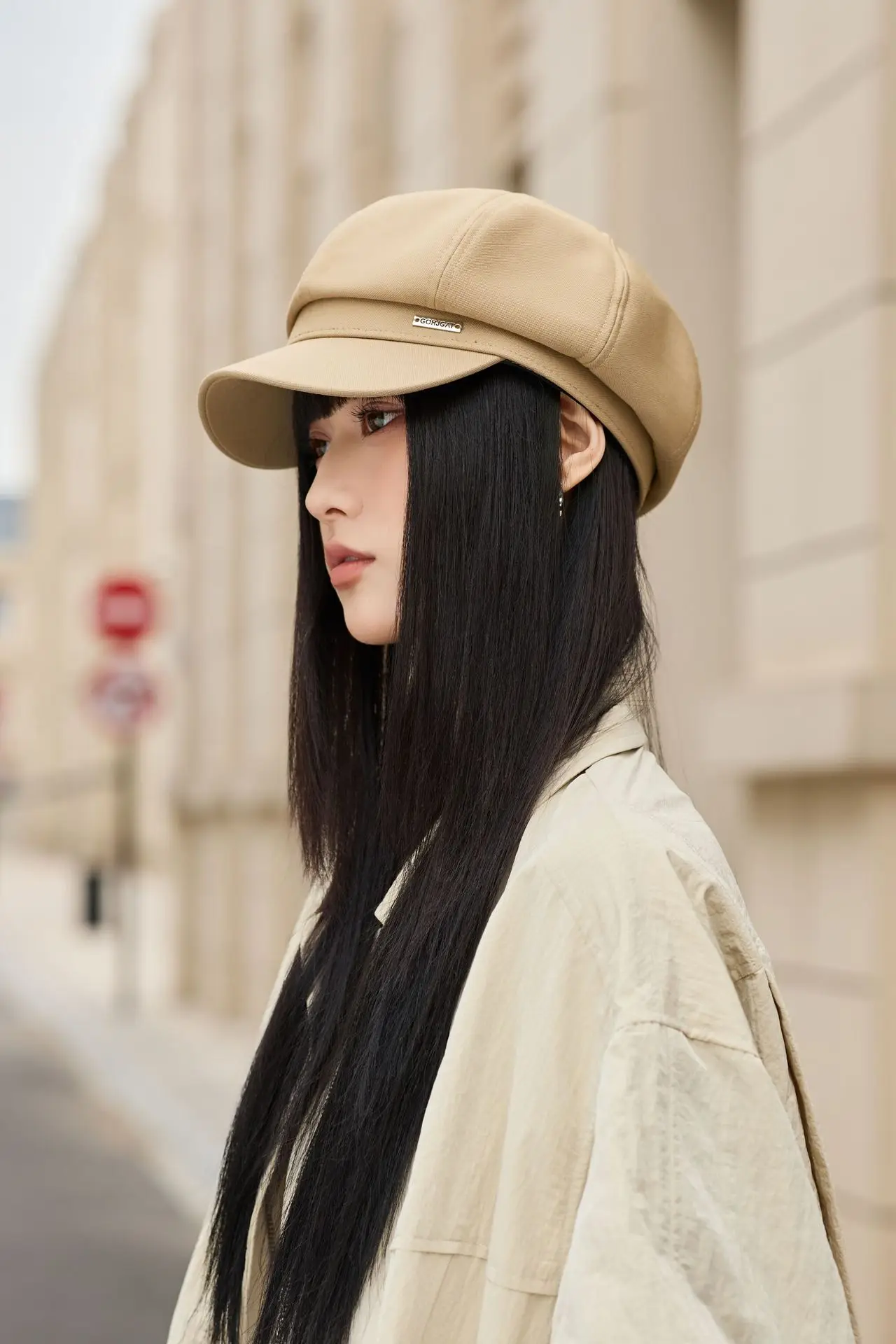 Women Beret Hat for Spring Autumn Duckbill Painter — feature 13