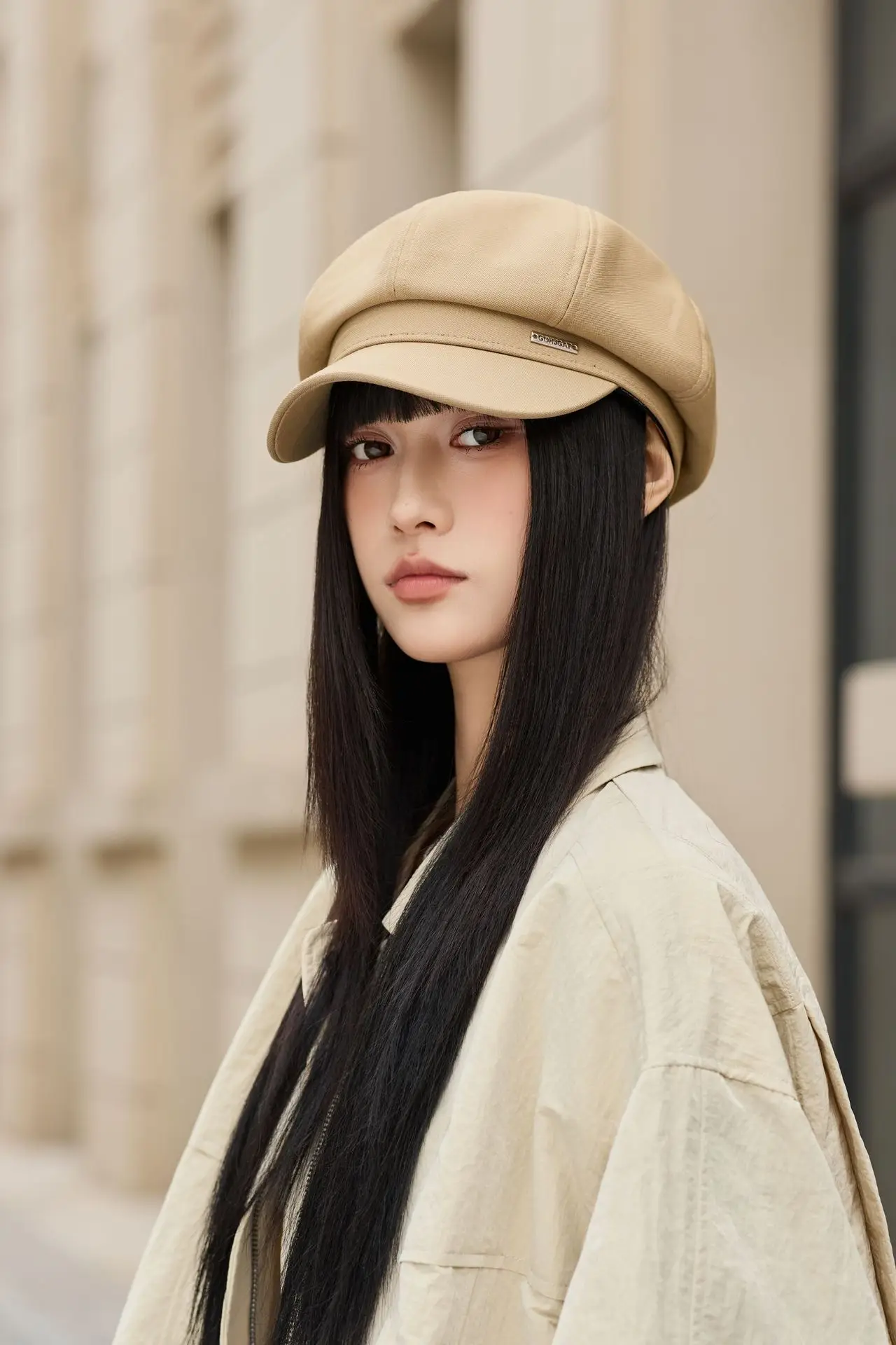 Women Beret Hat for Spring Autumn Duckbill Painter — feature 14