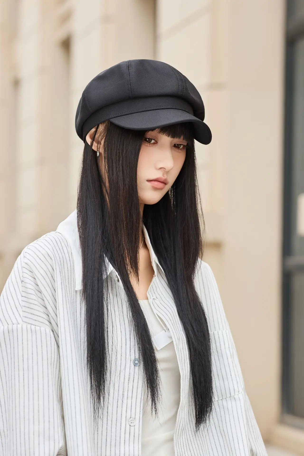 Women Beret Hat for Spring Autumn Duckbill Painter — feature 17