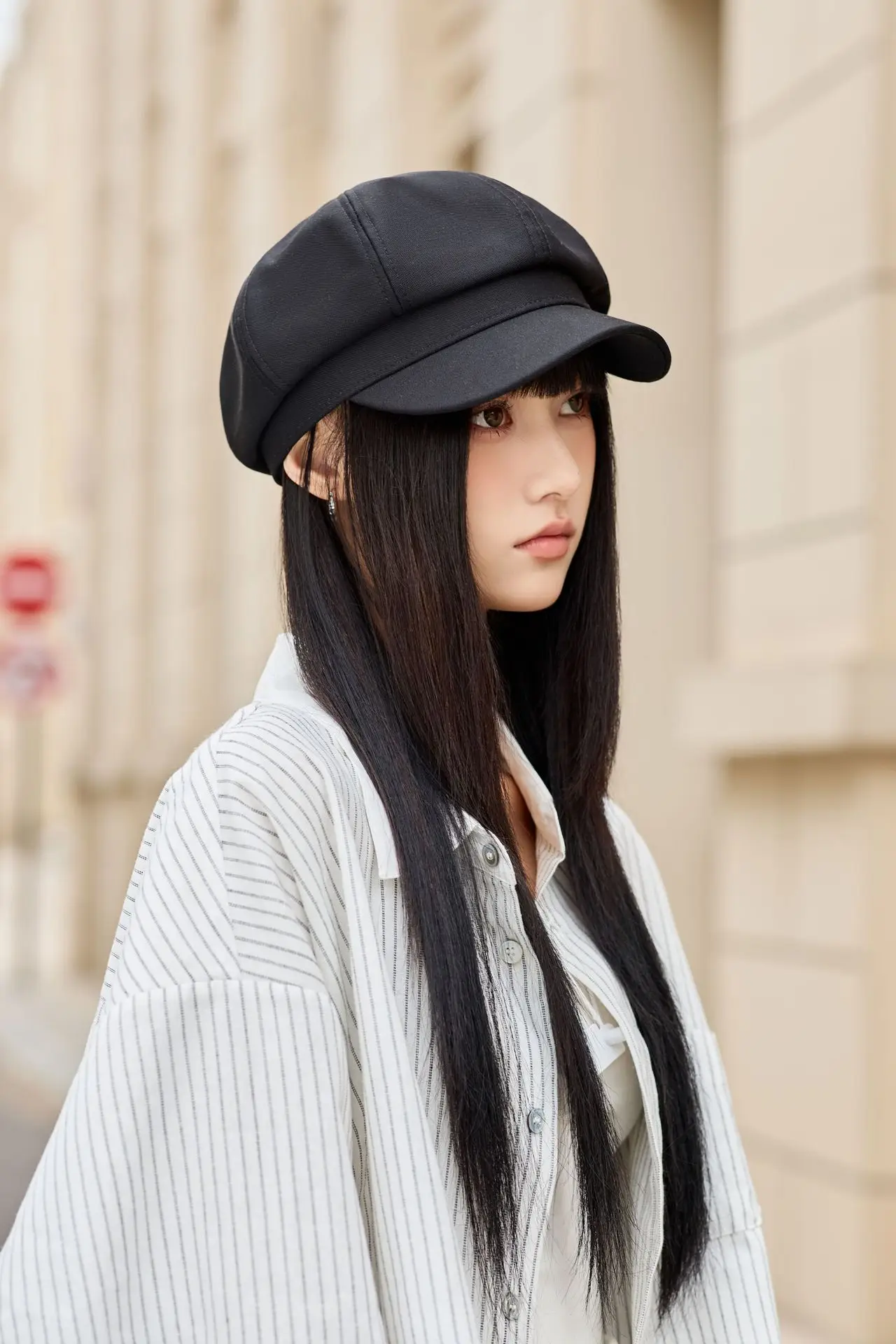 Women Beret Hat for Spring Autumn Duckbill Painter — feature 18