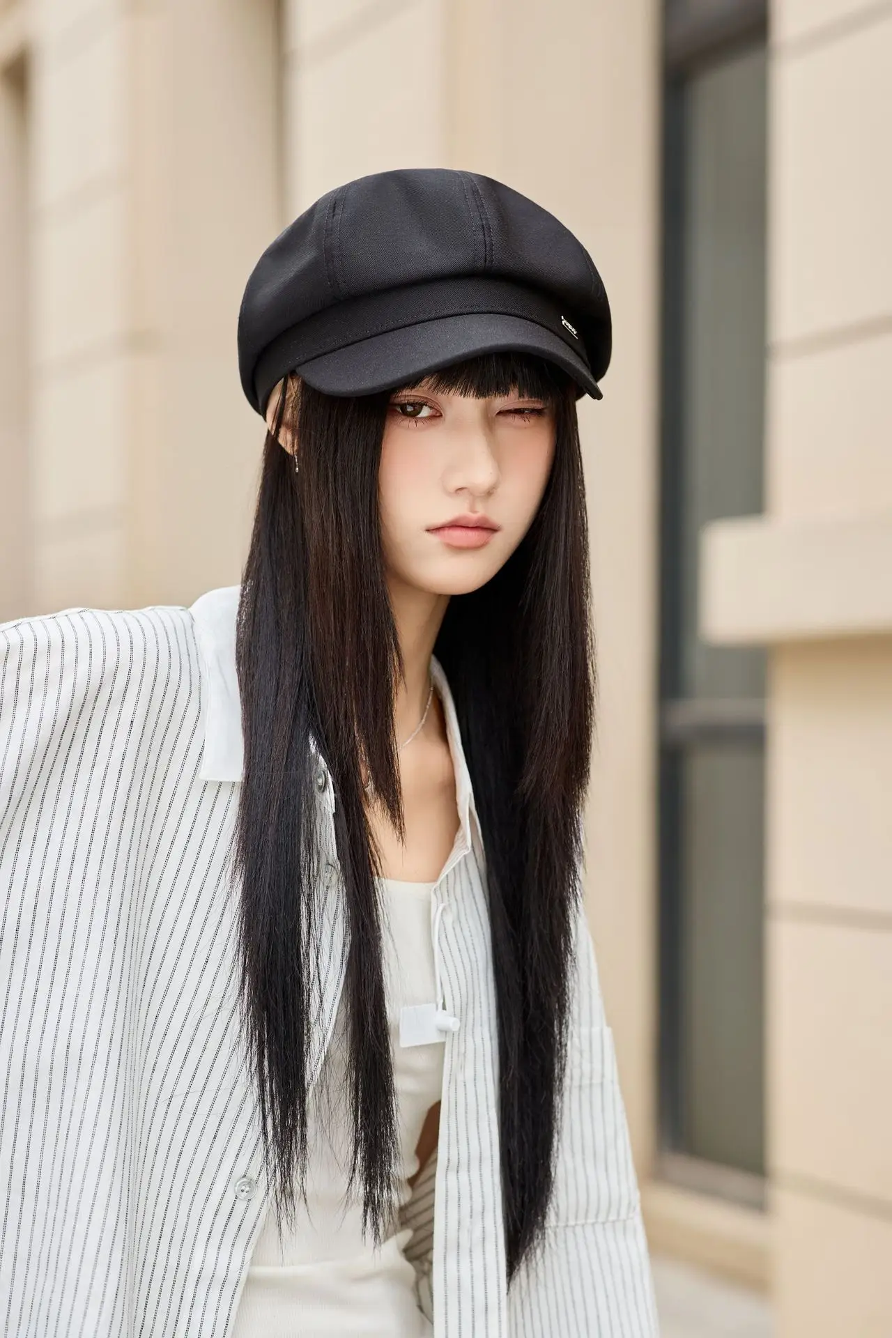 Women Beret Hat for Spring Autumn Duckbill Painter — feature 19