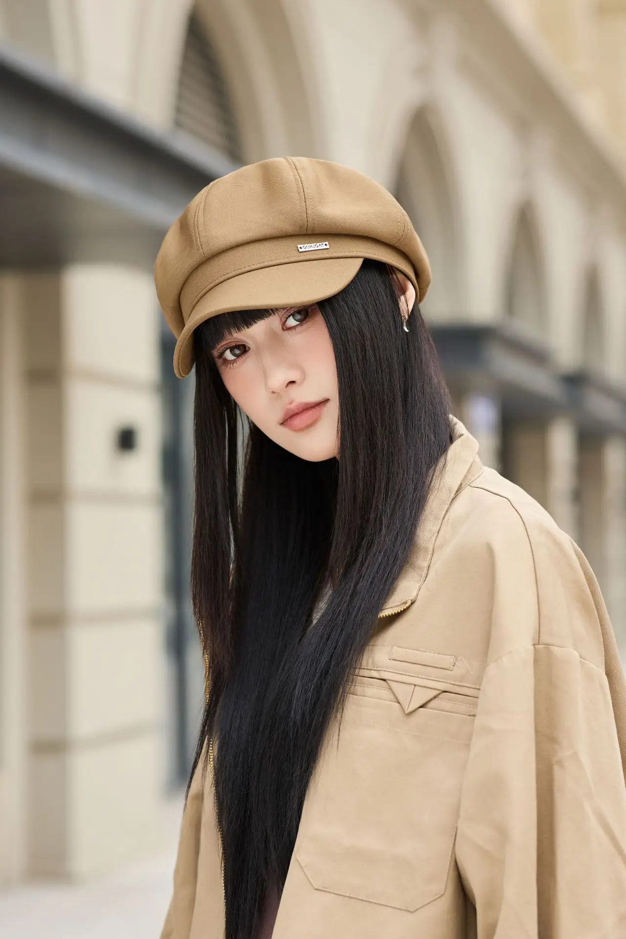 Women Beret Hat for Spring Autumn Duckbill Painter — feature 25