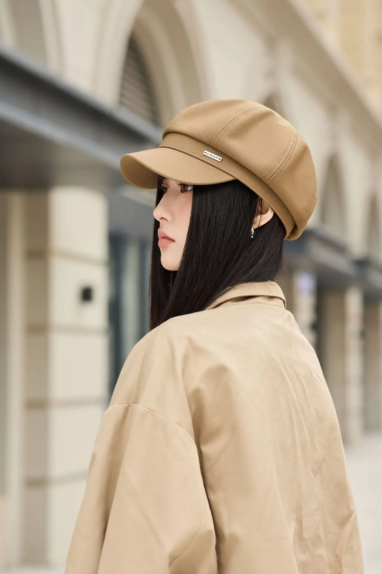 Women Beret Hat for Spring Autumn Duckbill Painter — feature 26