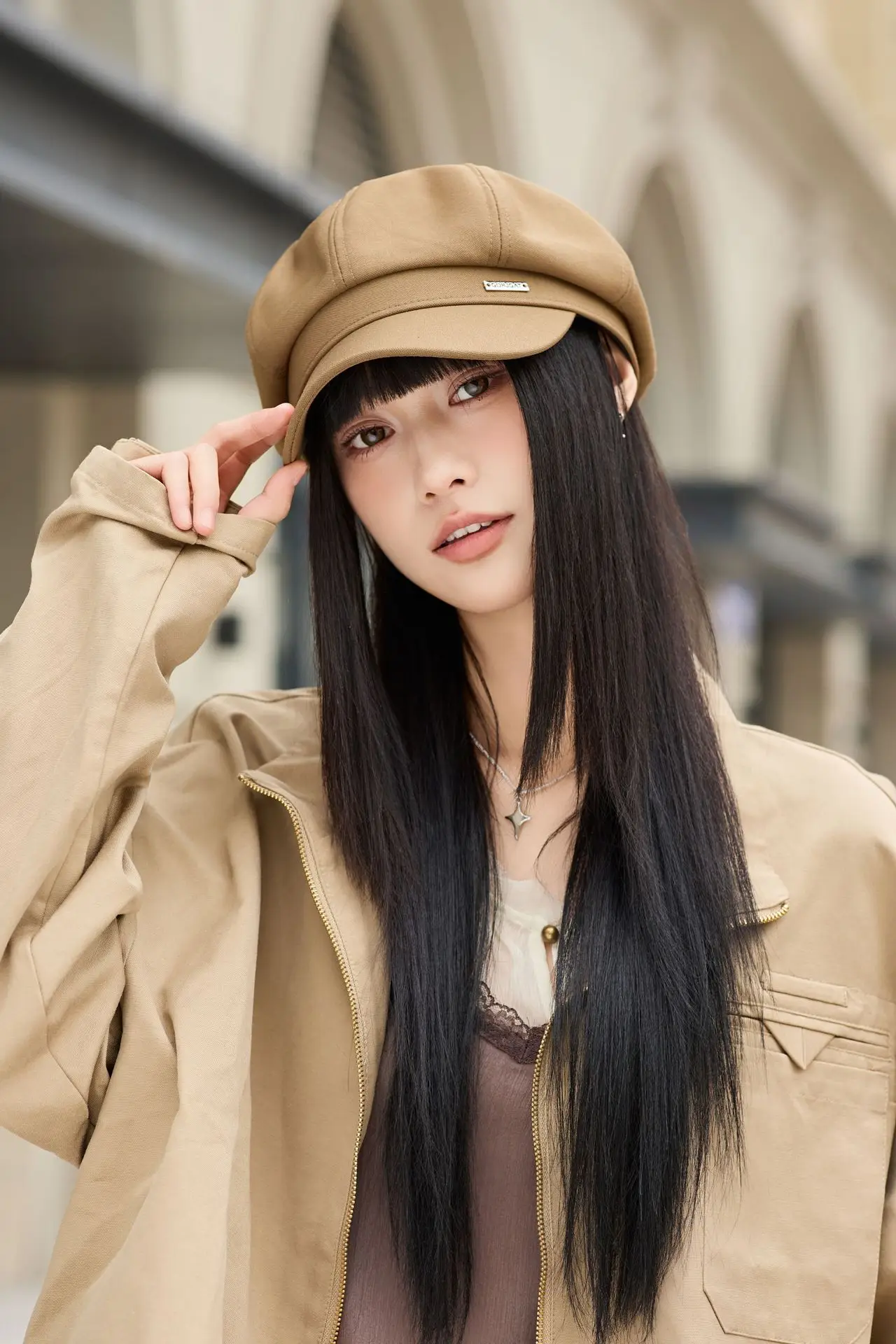 Women Beret Hat for Spring Autumn Duckbill Painter — feature 28