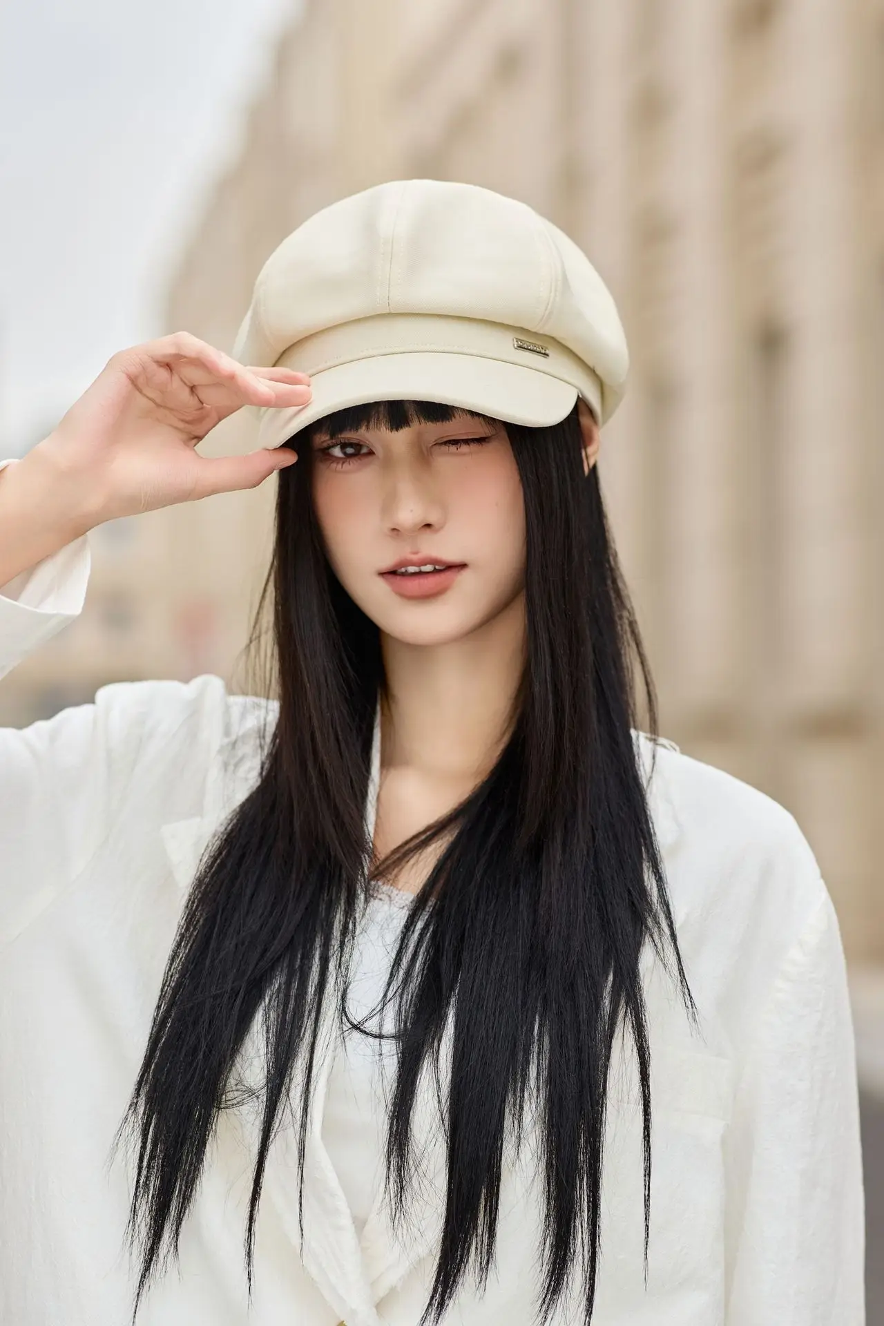 Women Beret Hat for Spring Autumn Duckbill Painter — feature 3