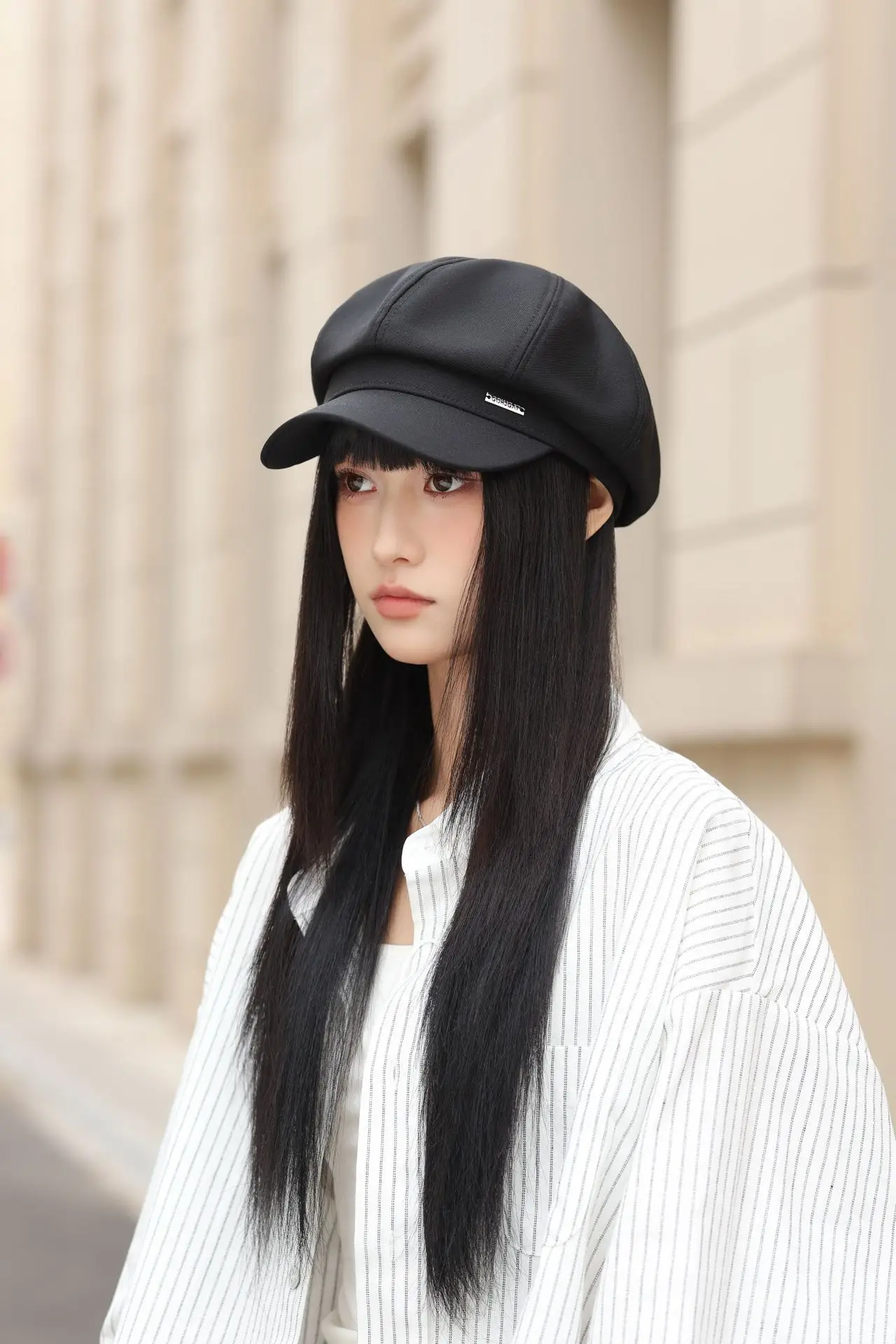 Women Beret Hat for Spring Autumn Duckbill Painter - Image 2