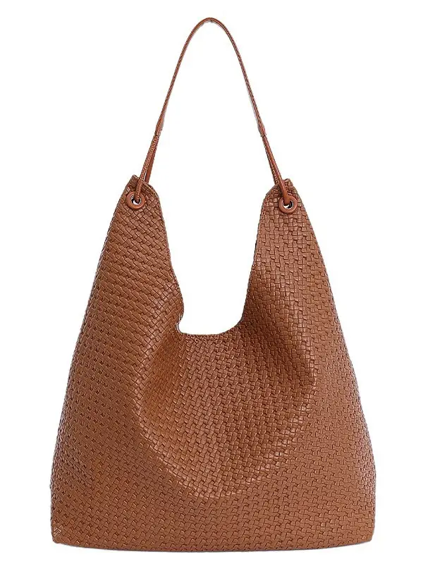 Women's Retro Korean Style Brown Tote Bag - Image 10