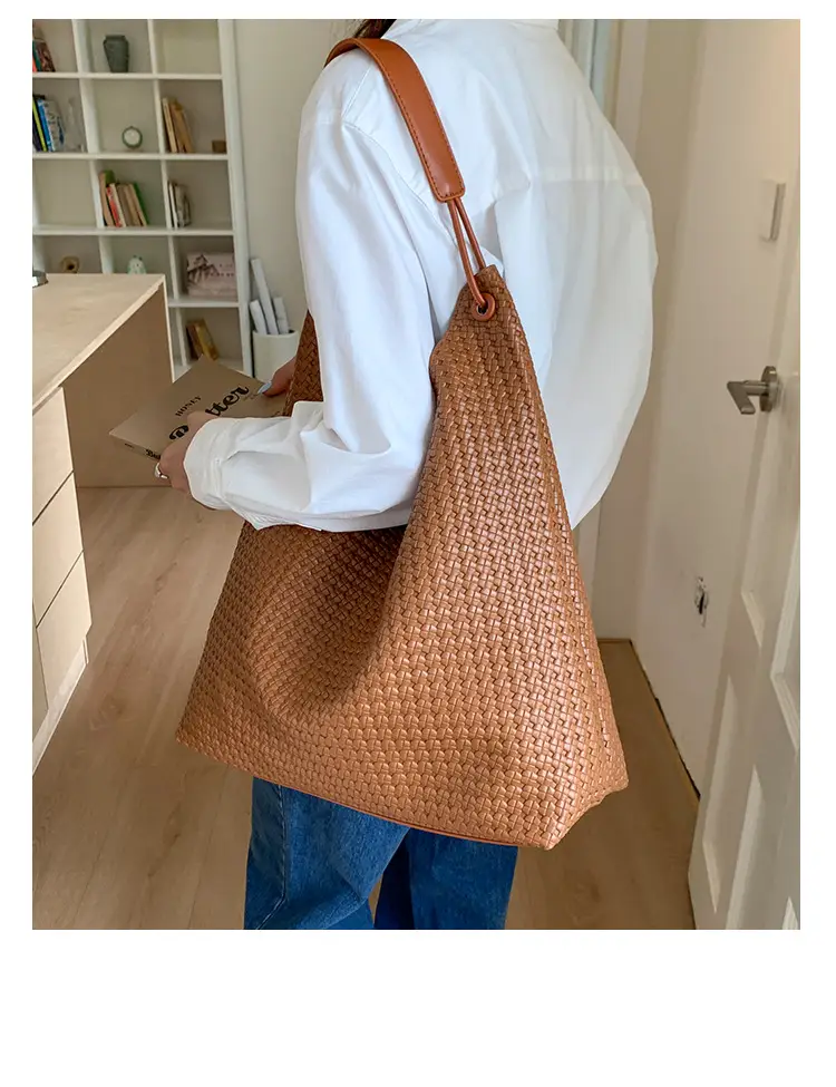 Women's Retro Korean Style Brown Tote Bag — feature 15