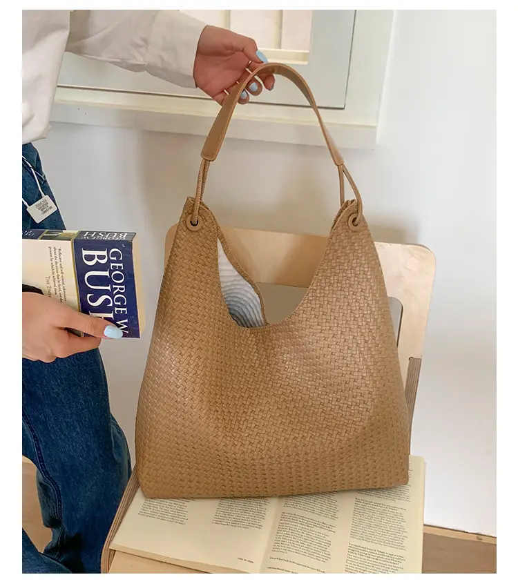Women's Retro Korean Style Brown Tote Bag — feature 21
