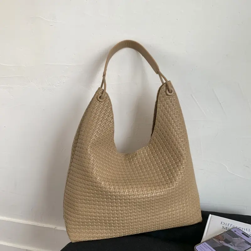 Women's Retro Korean Style Brown Tote Bag - Image 4